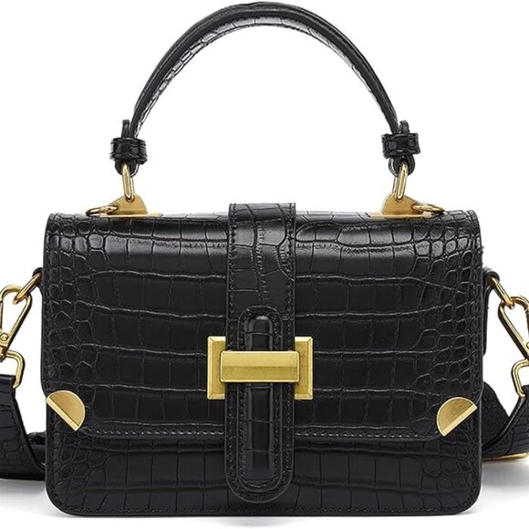 LL LOPPOP Women's Sm. Classy Crossbody Purse Top Handle Handbags Leather Satchel - Picture 1 of 3